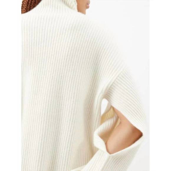 NEW ARCH4 CASHMERE frankie sweater in ivory - Picture 4 of 4
